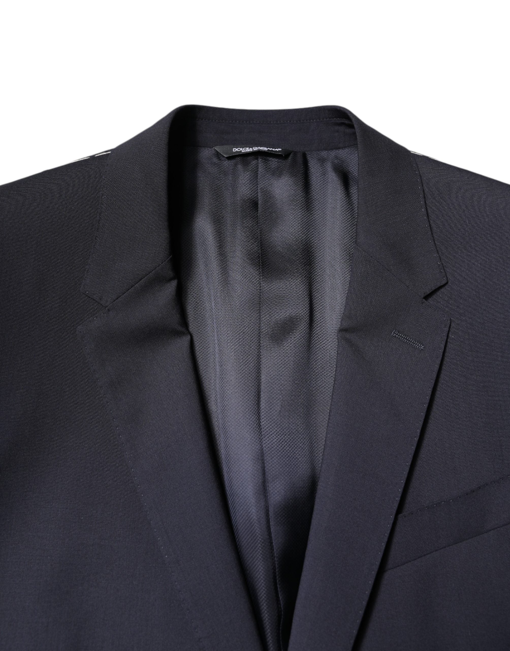 Dolce & Gabbana Blazer MARTINI Dunkelblau Woll-Sakko Einreiher