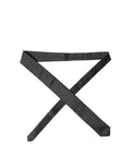Dolce & Gabbana Schwarze geometrische Seidenkrawatte für Herren, verstellbar