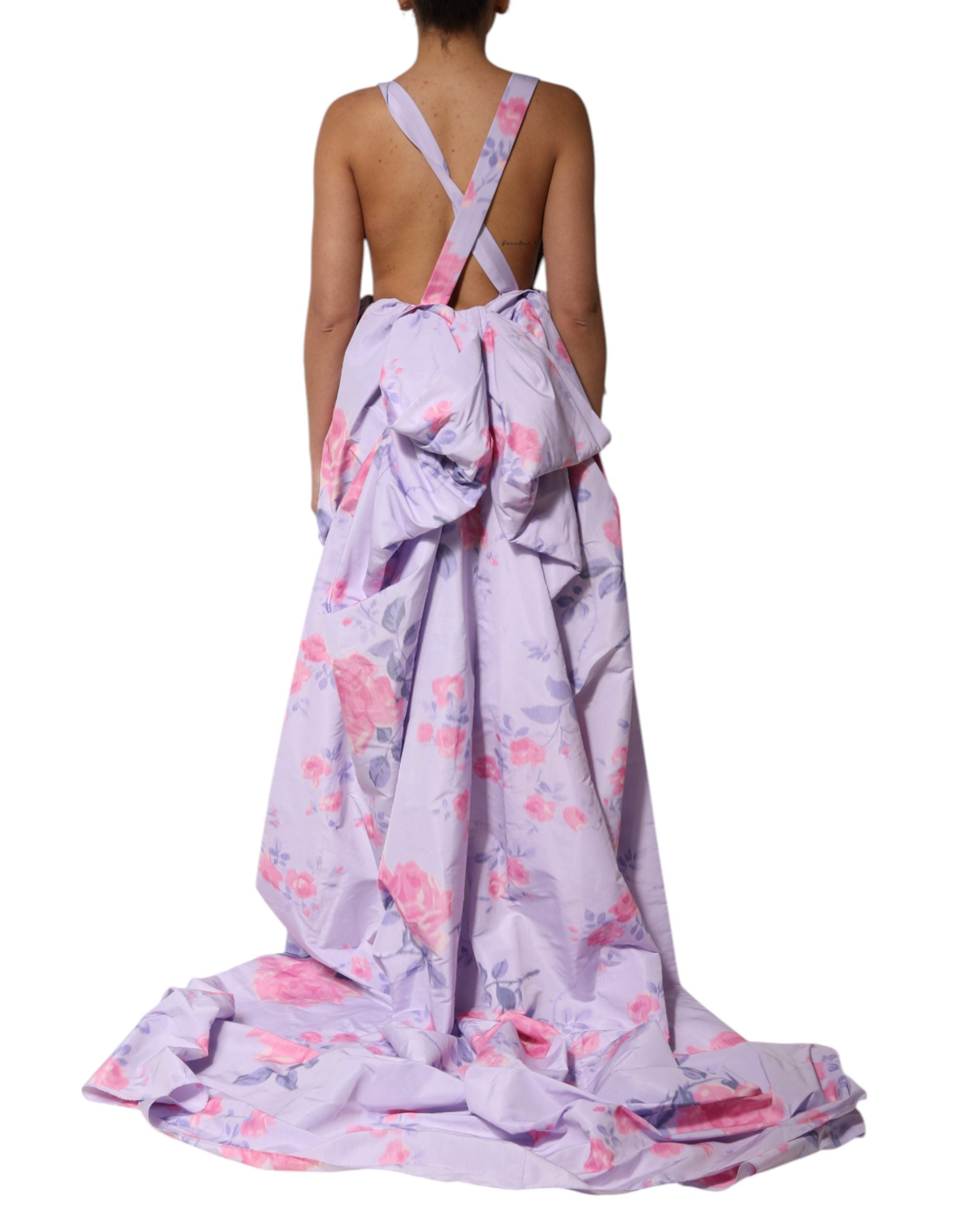 Philosophy di Lorenzo Serafini Maxikleid Multicolor Floral Runway