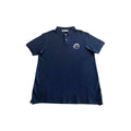 Trussardi Beachwear Blaues Baumwoll-Poloshirt für Herren