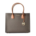 Michael Kors Braune Leder Schultertasche