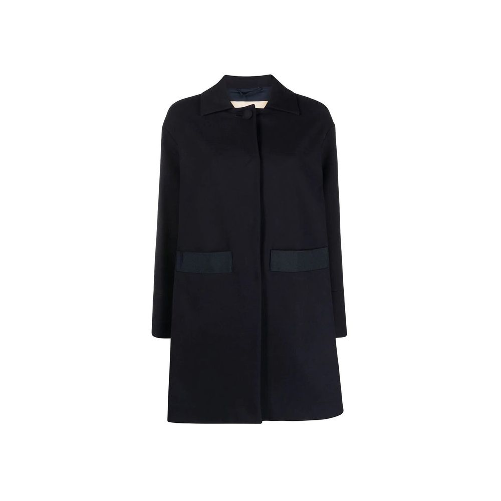 Herno Blauer Baumwollmantel
