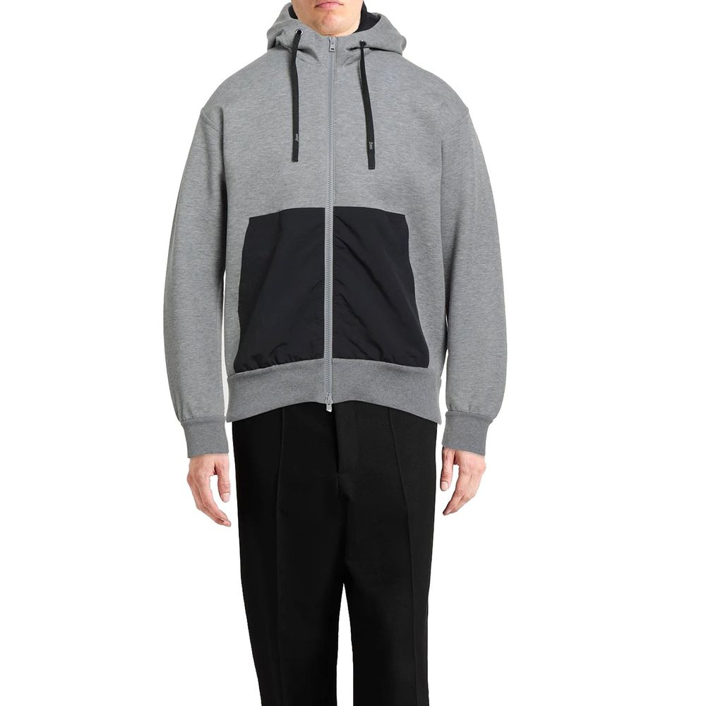Herno Grauer Baumwollpullover