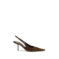Saint Laurent Braune Kalbsleder Bos Taurus High Heel Pumps