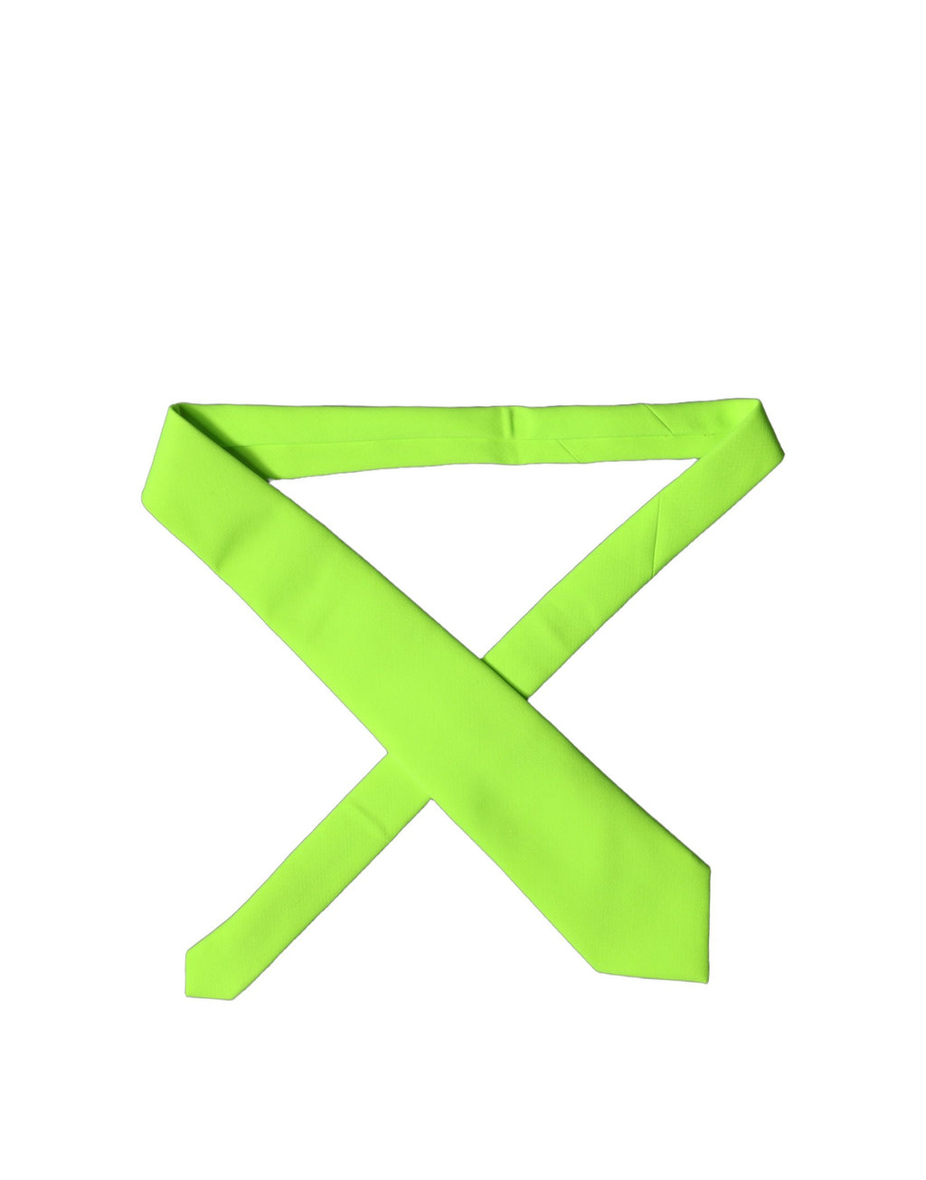 Dolce & Gabbana Neon-grünes Polyester-Halsband für Damen, verstellbar