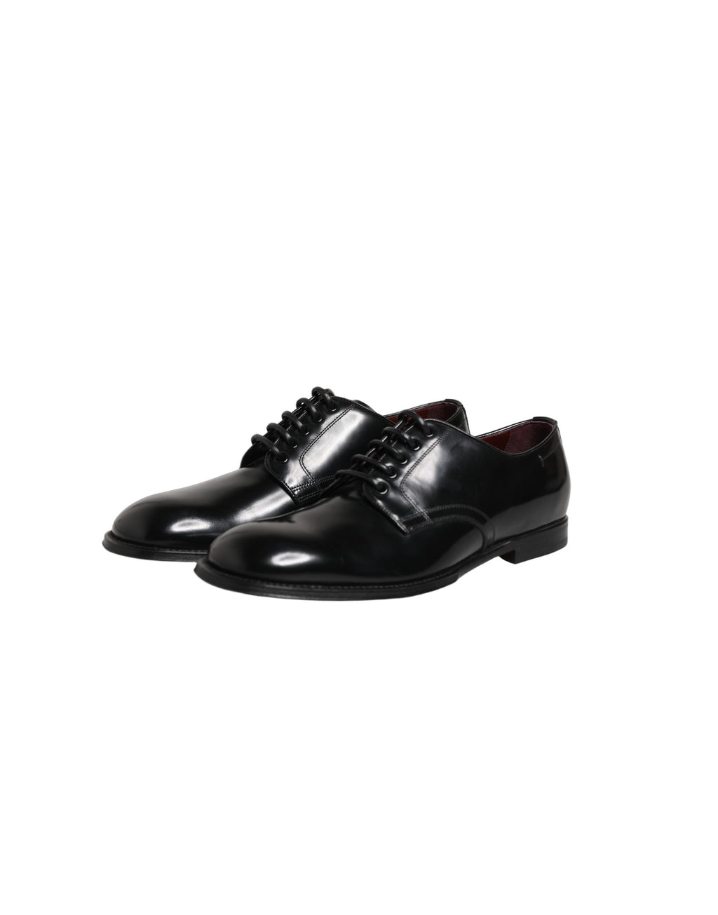 Dolce & Gabbana Schwarze Derby-Schuhe aus Kalbsleder für Herren