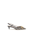 Valentino Garavani Mehrfarbige Ziegenleder-Pumps mit mittlerem Absatz