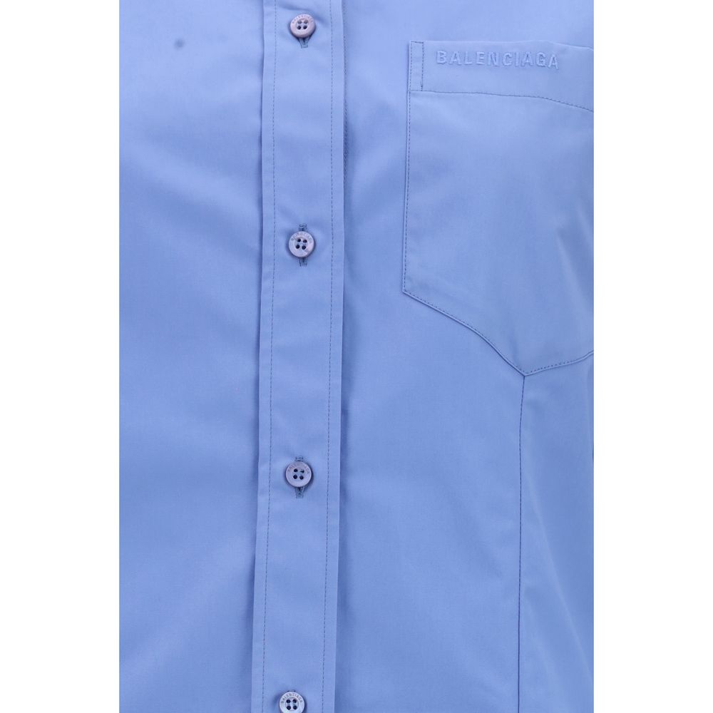 Balenciaga Blaues Baumwollhemd
