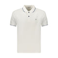 Coveri Moving Bianco Baumwoll-Herrenpoloshirt