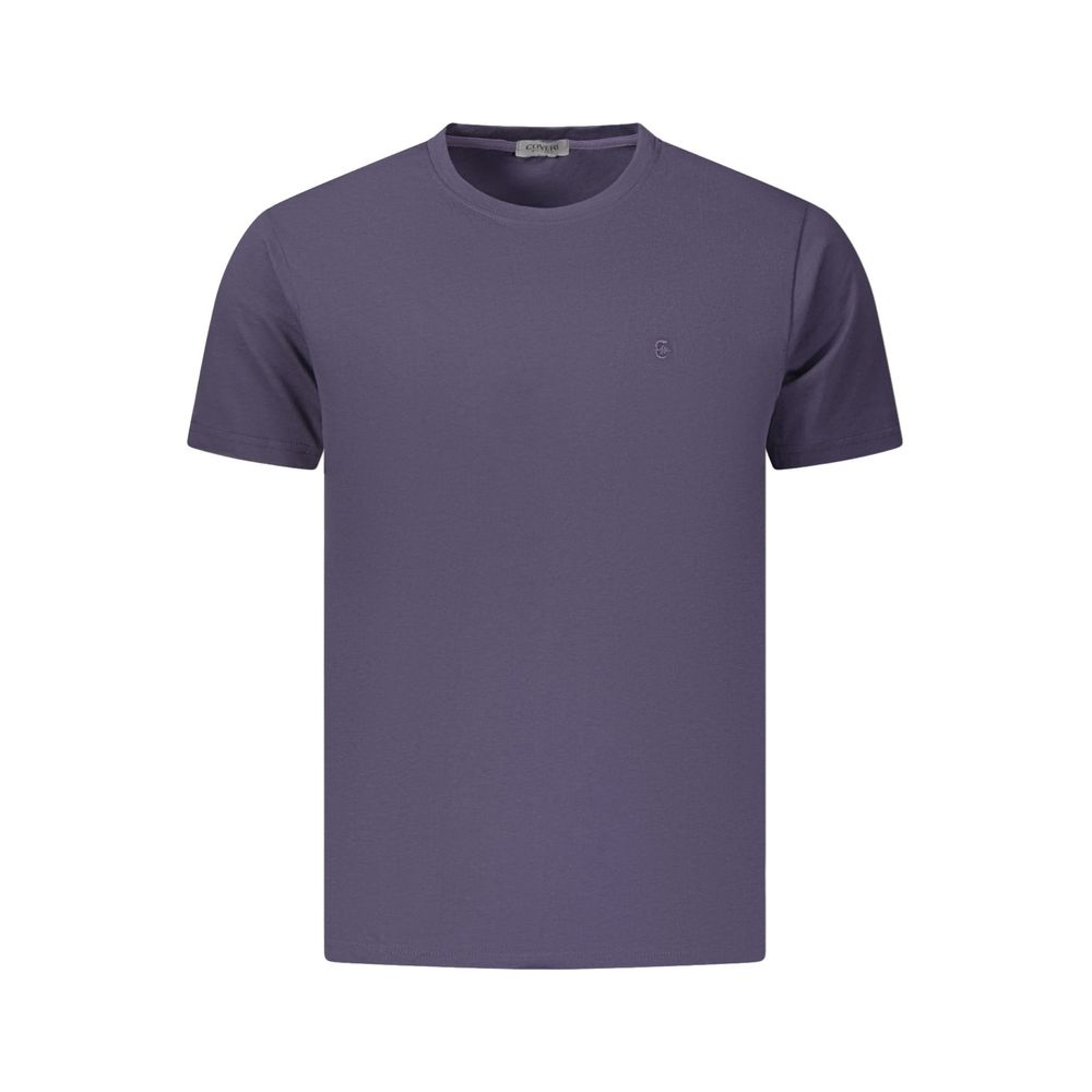 Coveri Moving Blaues Baumwoll-T-Shirt für Herren