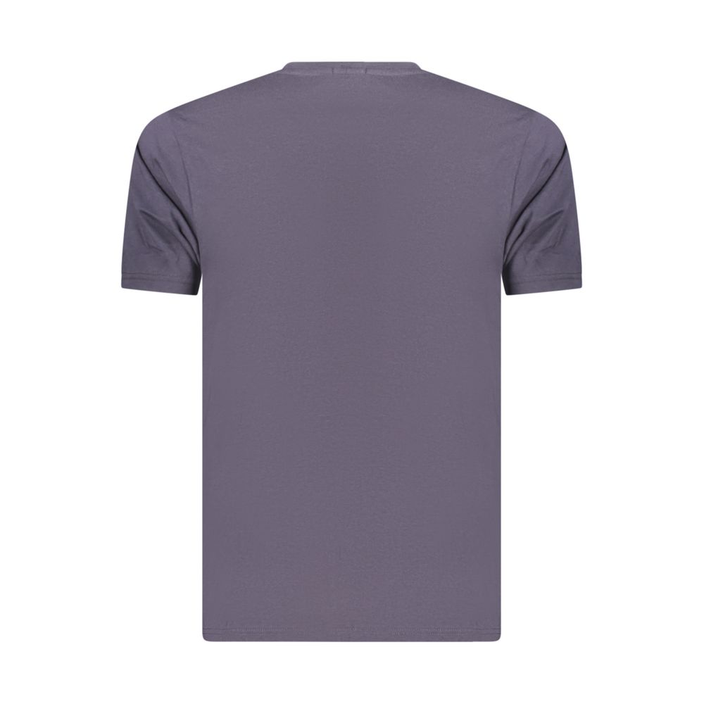 Coveri Moving Blaues Baumwoll-T-Shirt für Herren