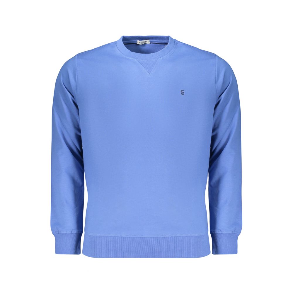 Coveri Moving Blaues Baumwoll-Sweatshirt für Herren
