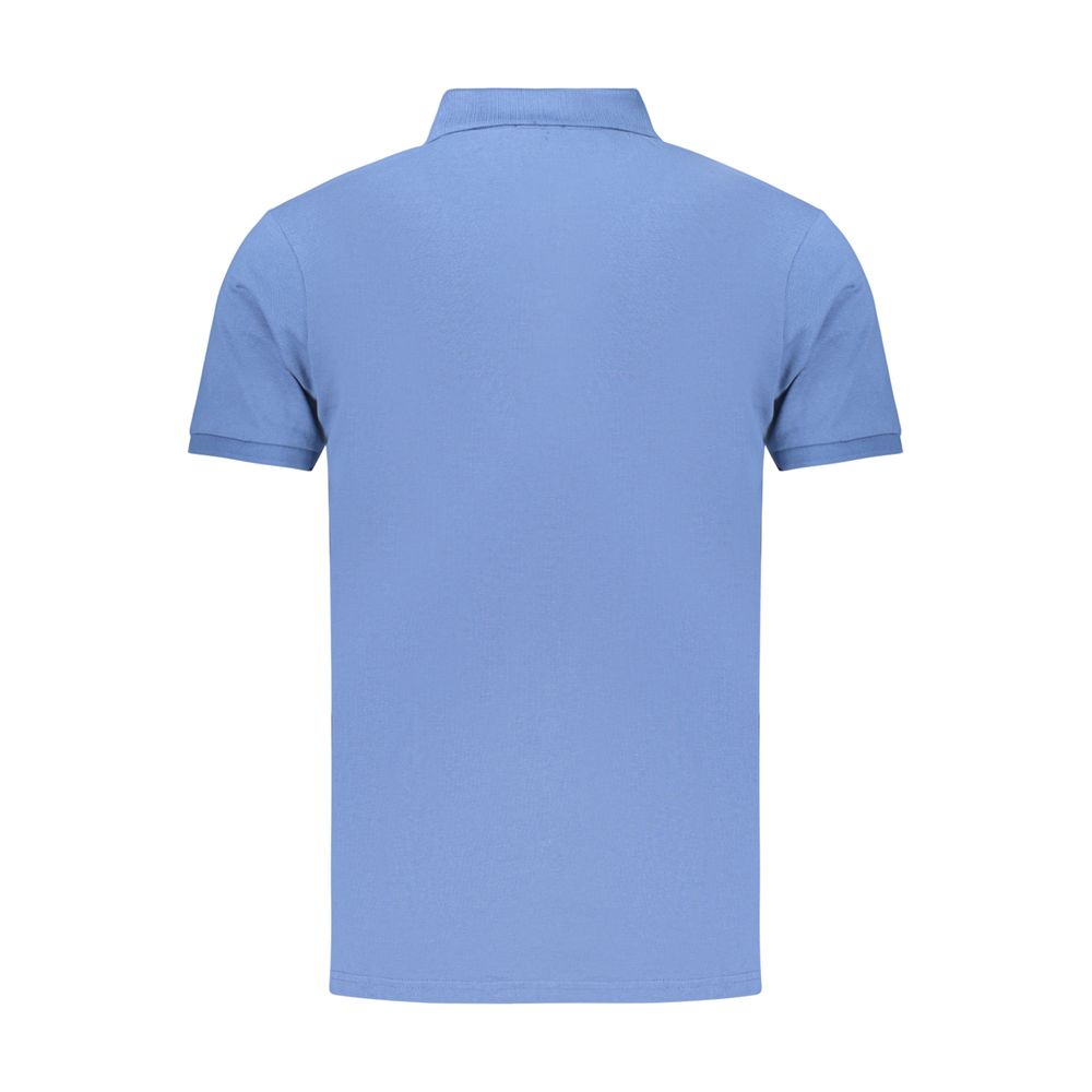 Coveri Moving Blaues Baumwoll-Poloshirt für Herren
