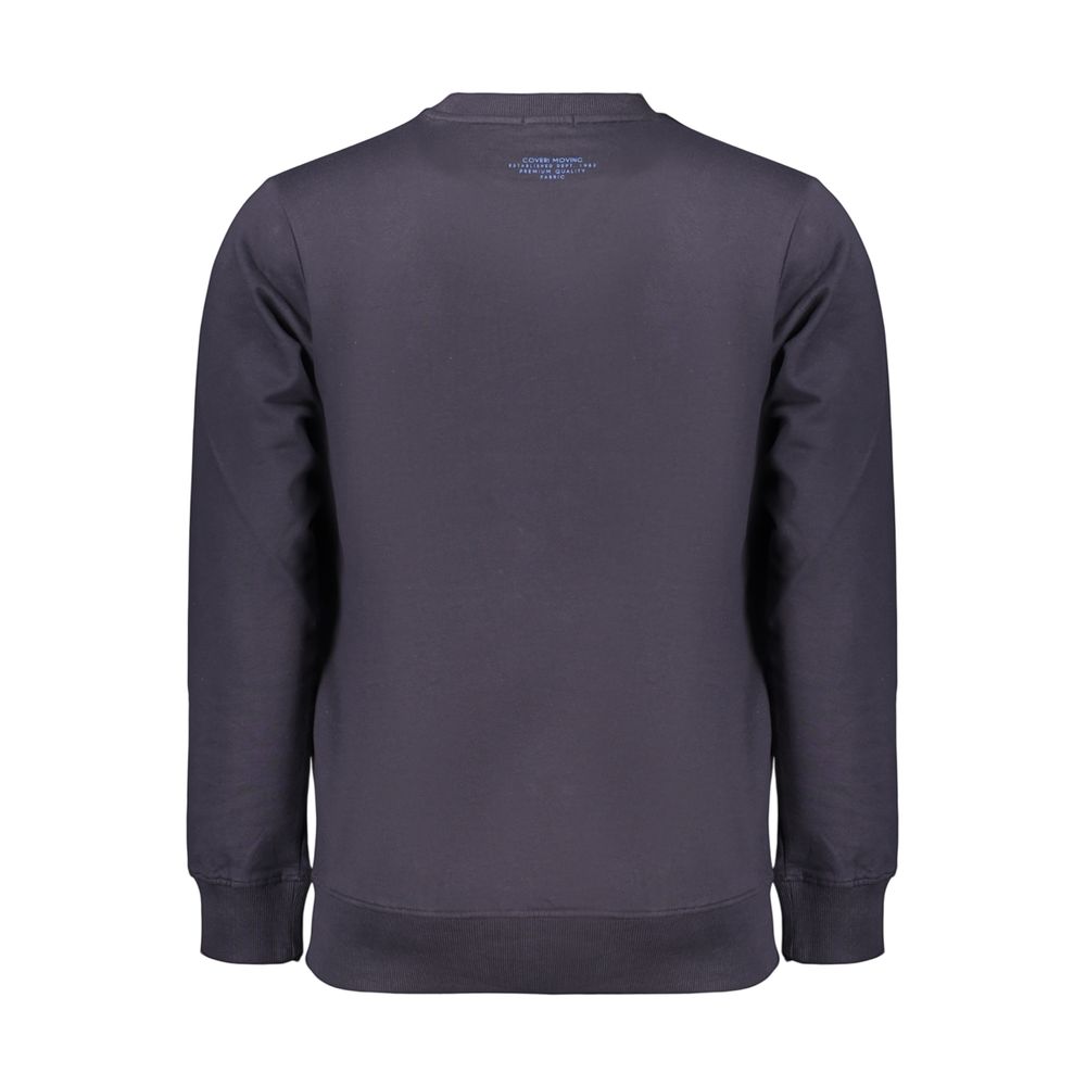 Coveri Moving Blaues Baumwoll-Sweatshirt für Herren
