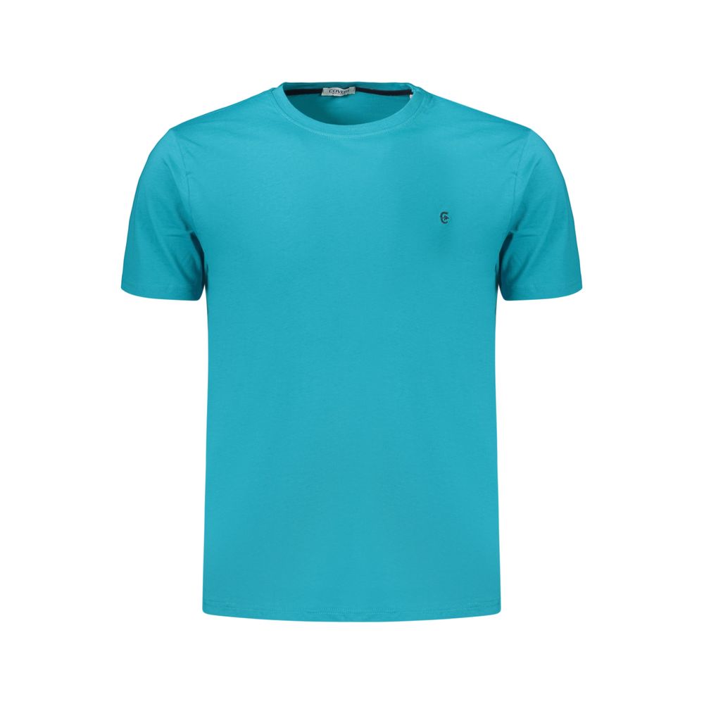 Coveri Moving Azzurro Baumwoll-T-Shirt für Herren