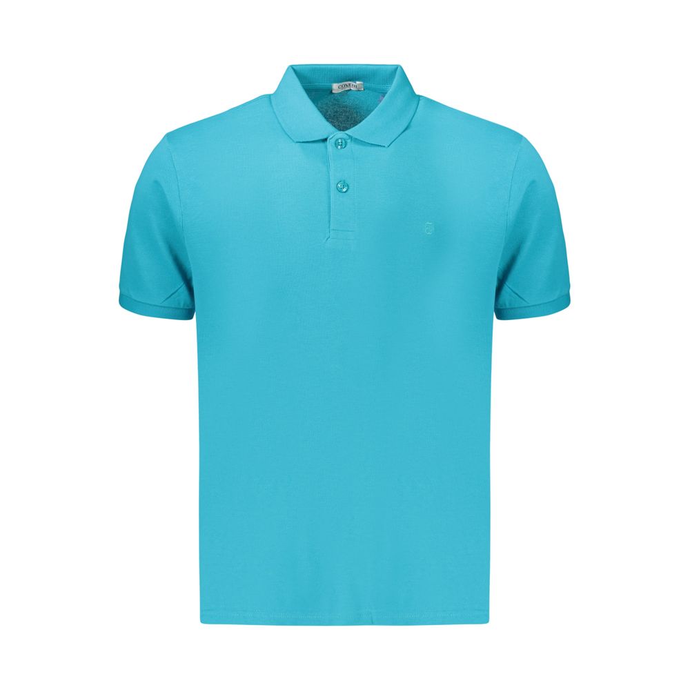 Coveri Moving Azzurro Baumwoll-Poloshirt für Herren