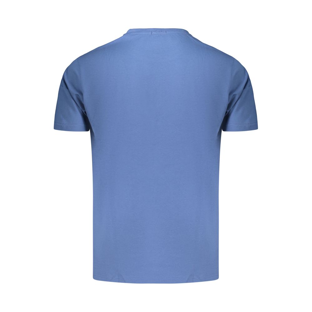 Coveri Moving Blaues Baumwoll-T-Shirt für Herren