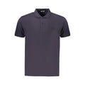 Coveri Moving Blaues Baumwoll-Poloshirt für Herren