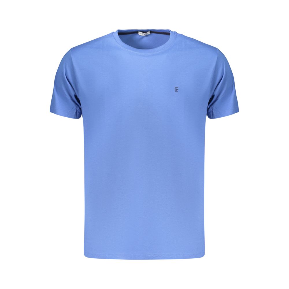 Coveri Moving Blaues Baumwoll-T-Shirt für Herren