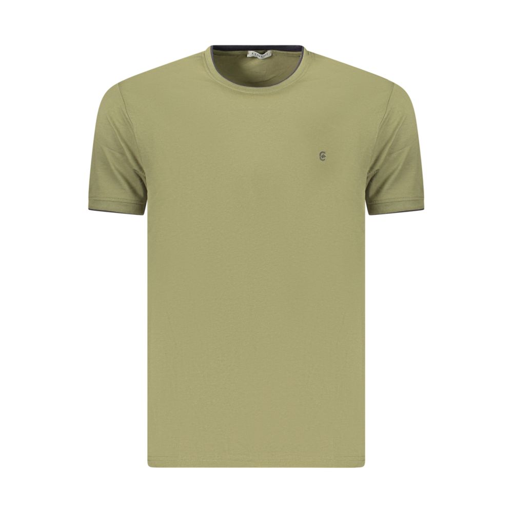 Coveri Moving Grünes Baumwoll-T-Shirt für Herren