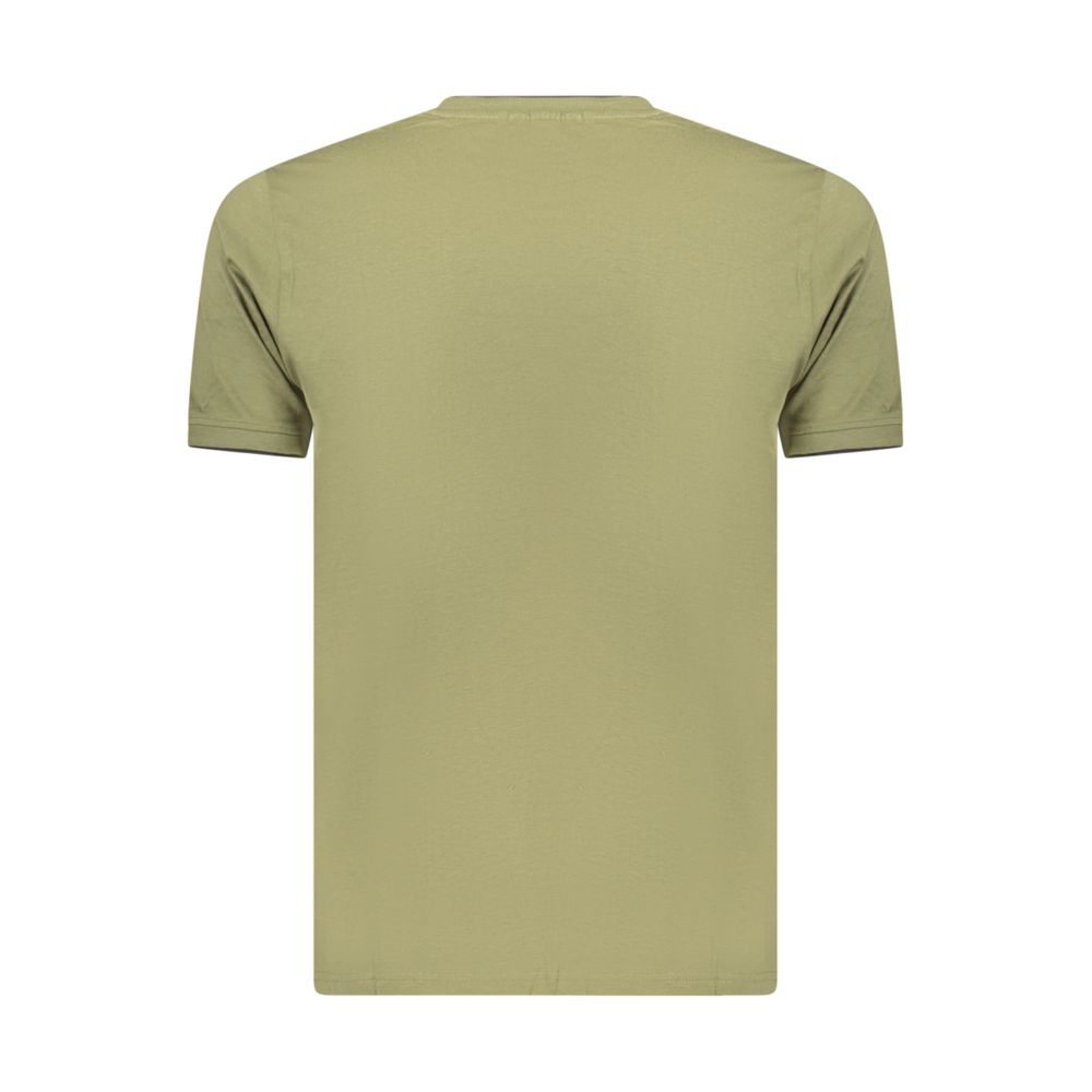 Coveri Moving Grünes Baumwoll-T-Shirt für Herren