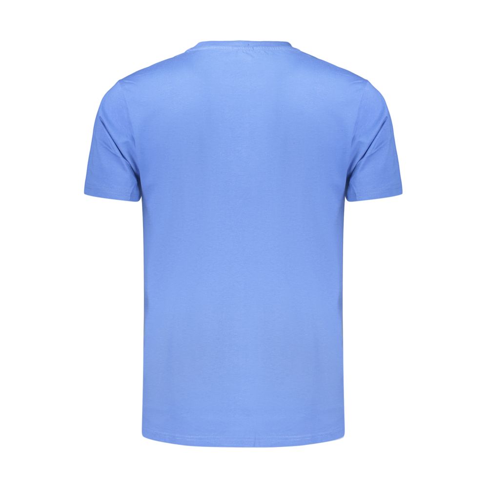 Coveri Moving Blaues Baumwoll-T-Shirt für Herren