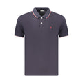 Coveri Moving Blaues Baumwoll-Poloshirt für Herren