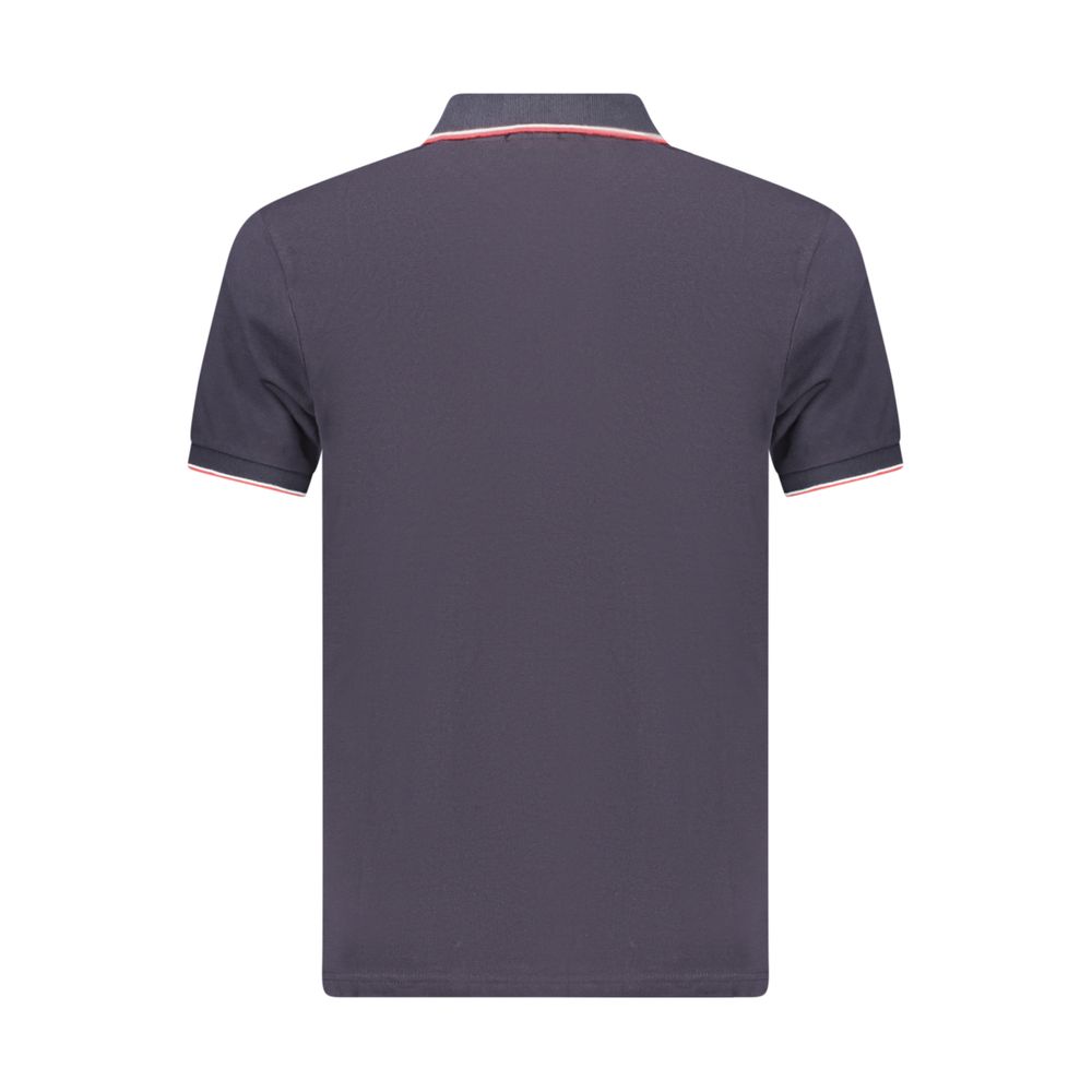 Coveri Moving Blaues Baumwoll-Poloshirt für Herren