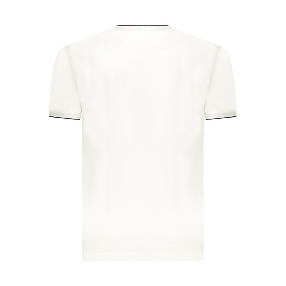 Coveri Moving Weißes Herren-T-Shirt aus Baumwolle