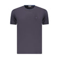 Coveri Moving Blaues Baumwoll-T-Shirt für Herren