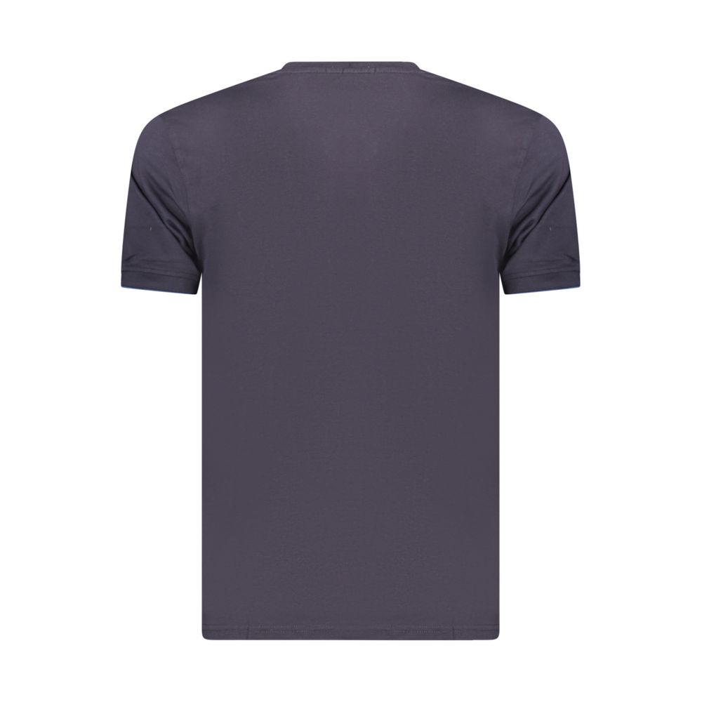 Coveri Moving Blaues Baumwoll-T-Shirt für Herren