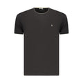 Coveri Moving Schwarzes Baumwoll-T-Shirt für Herren