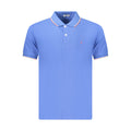 Coveri Moving Blaues Baumwoll-Poloshirt für Herren