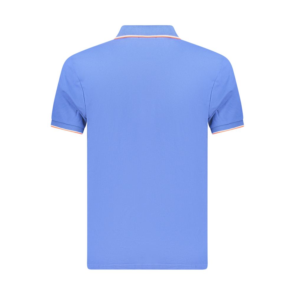 Coveri Moving Blaues Baumwoll-Poloshirt für Herren