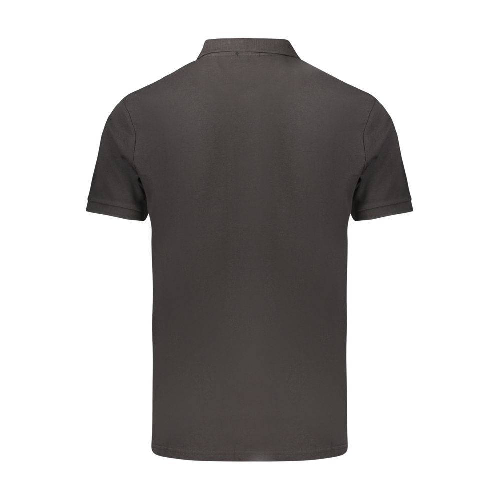 Coveri Moving Schwarzes Herren-Poloshirt aus Baumwolle