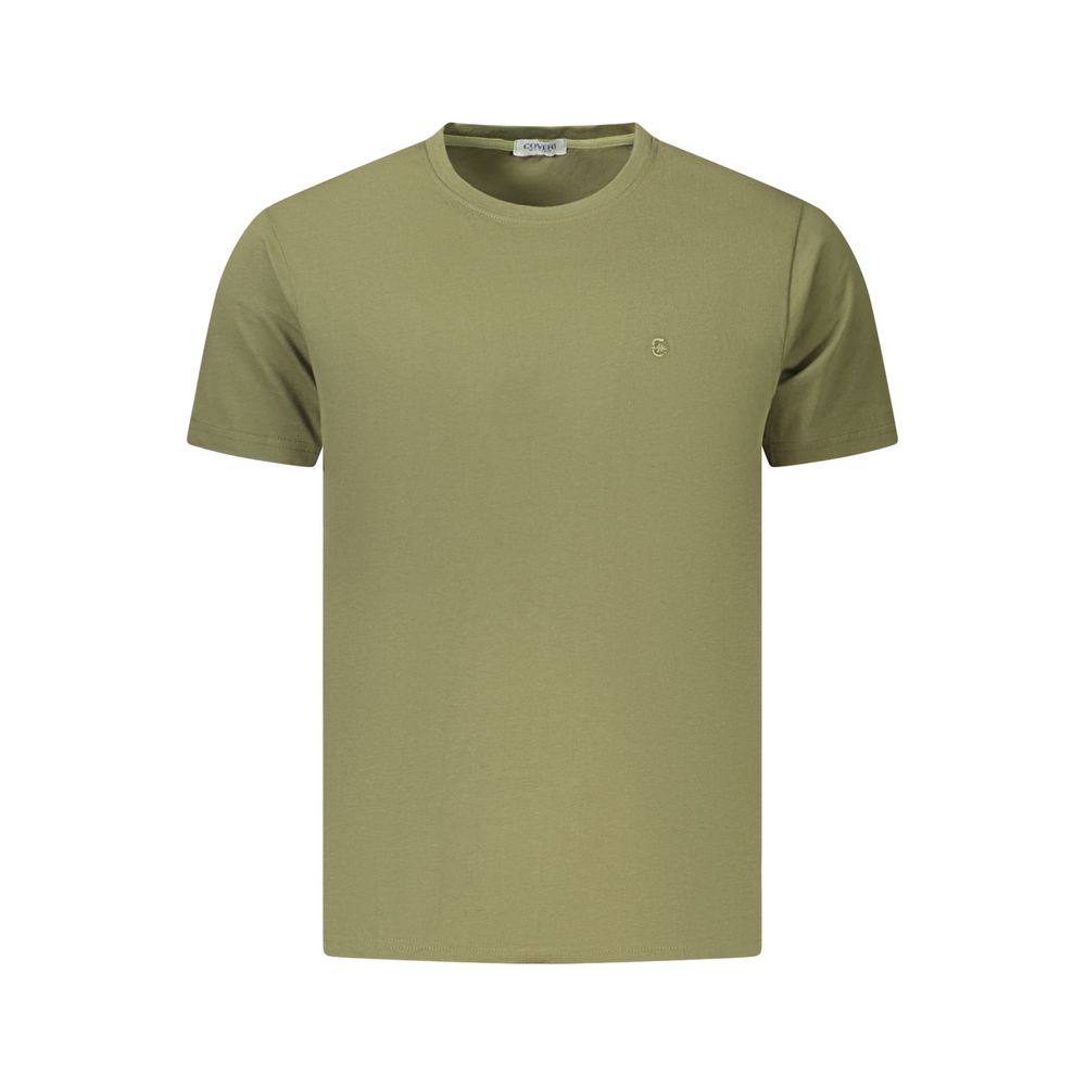Coveri Moving Verde Baumwoll-T-Shirt für Herren