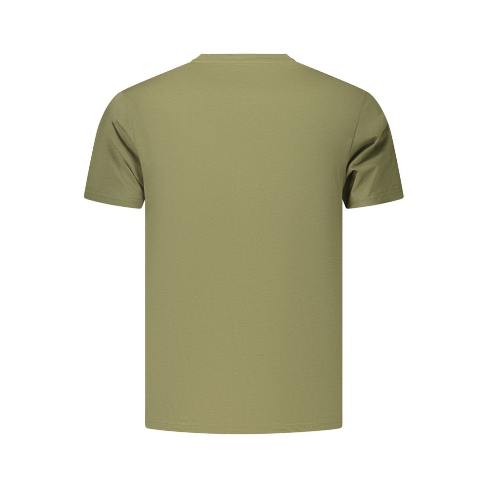 Coveri Moving Verde Baumwoll-T-Shirt für Herren