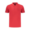 Coveri Moving Rotes Herren-Poloshirt aus Baumwolle