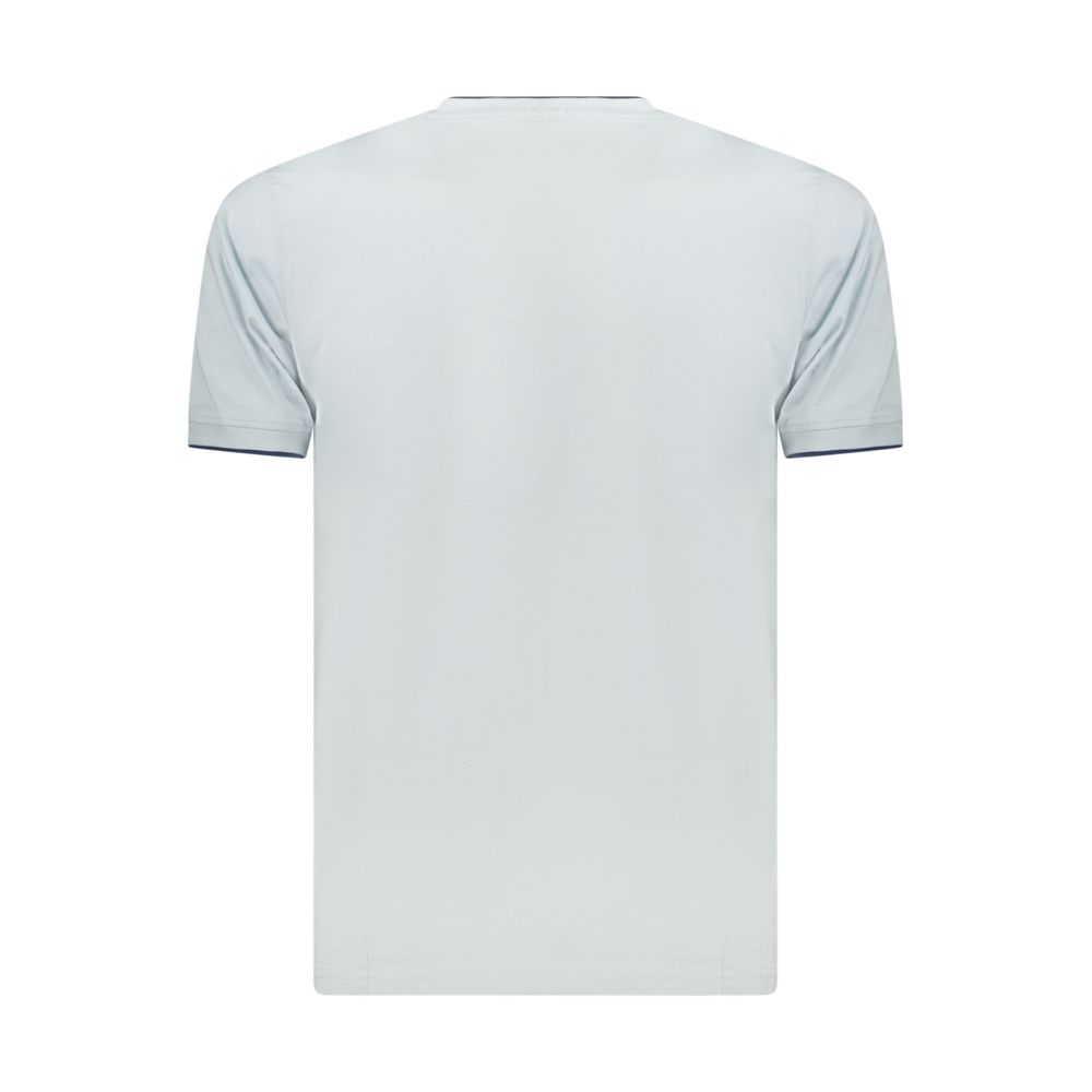 Coveri Moving Azzurro Baumwoll-T-Shirt für Herren