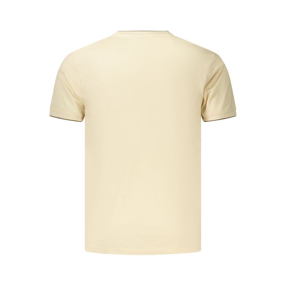 Coveri Moving Beige Baumwoll-T-Shirt für Herren