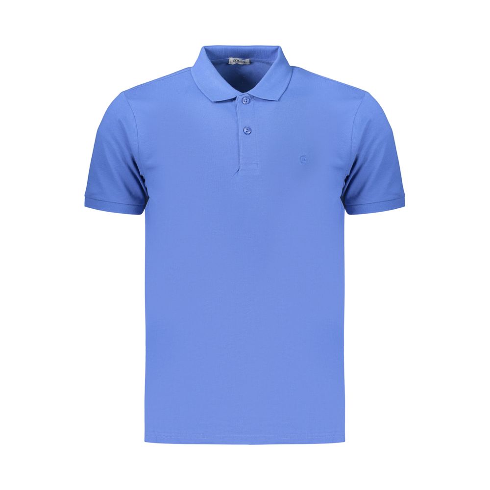 Coveri Moving Blaues Baumwoll-Poloshirt für Herren