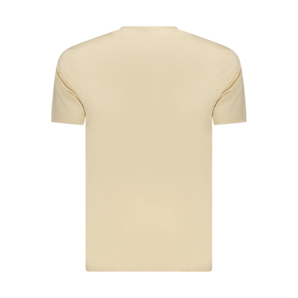 Coveri Moving Beige Baumwoll-T-Shirt für Herren