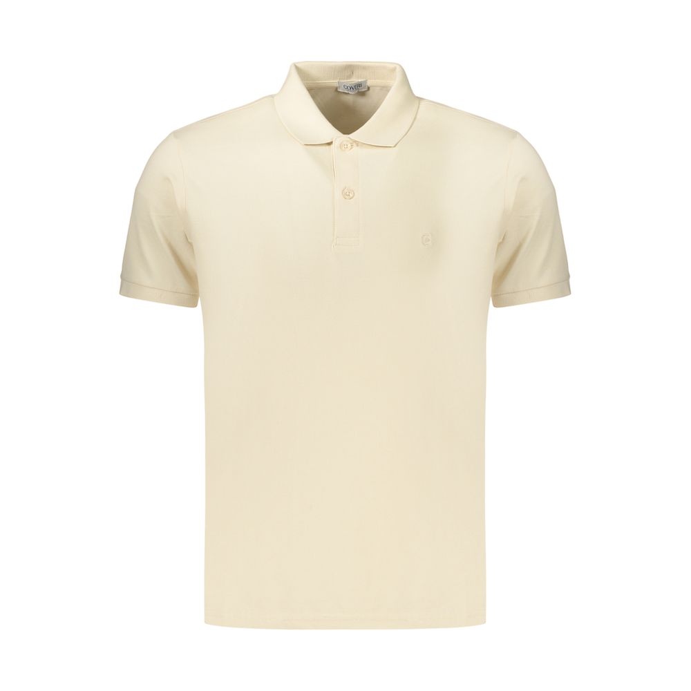 Coveri Moving Beigefarbenes Baumwoll-Poloshirt