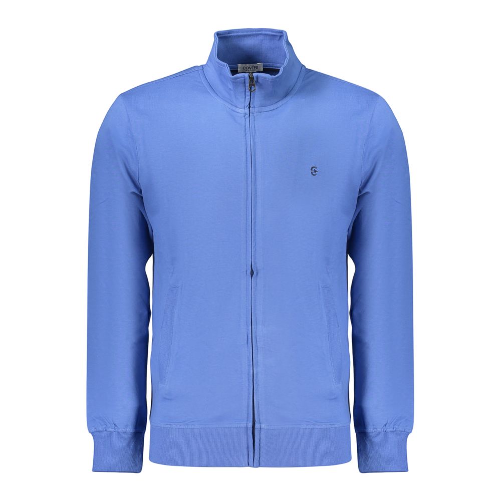 Coveri Moving Blaues Baumwoll-Sweatshirt für Herren