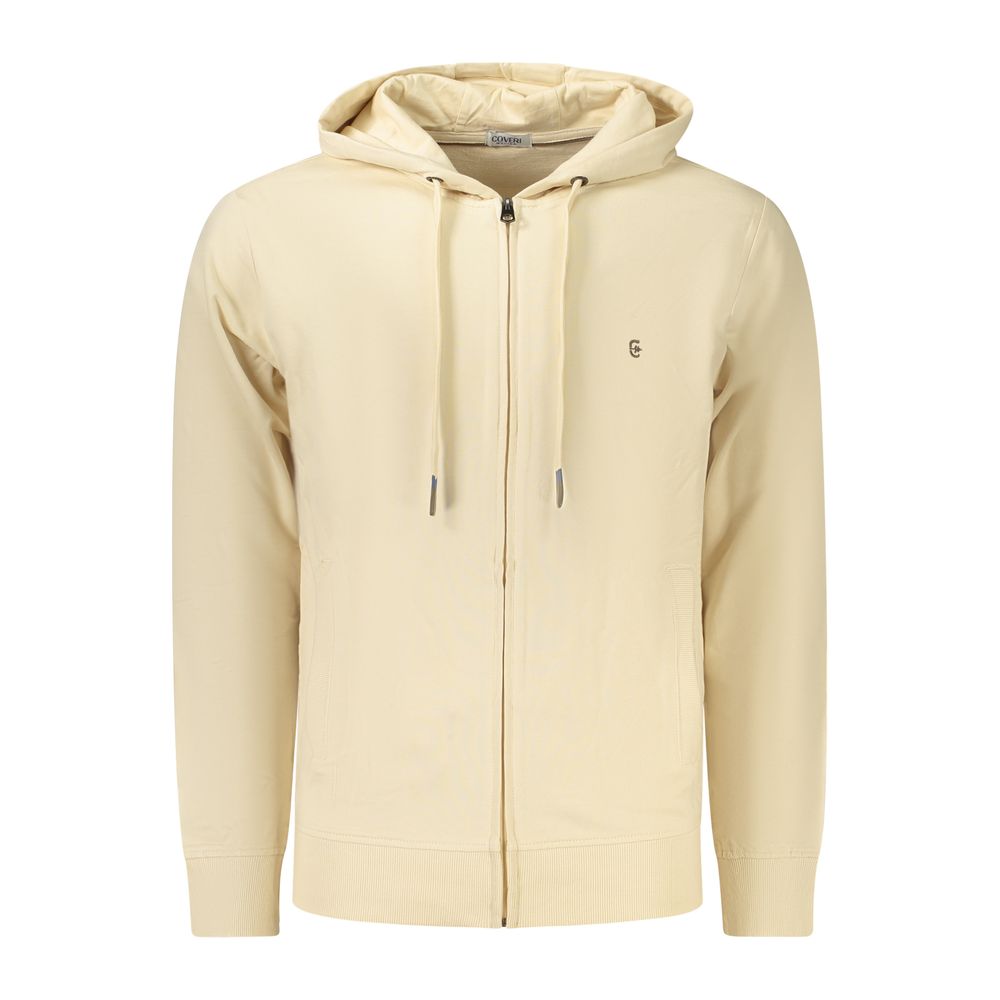 Coveri Moving Beiger Baumwoll-Kapuzenpullover für Herren