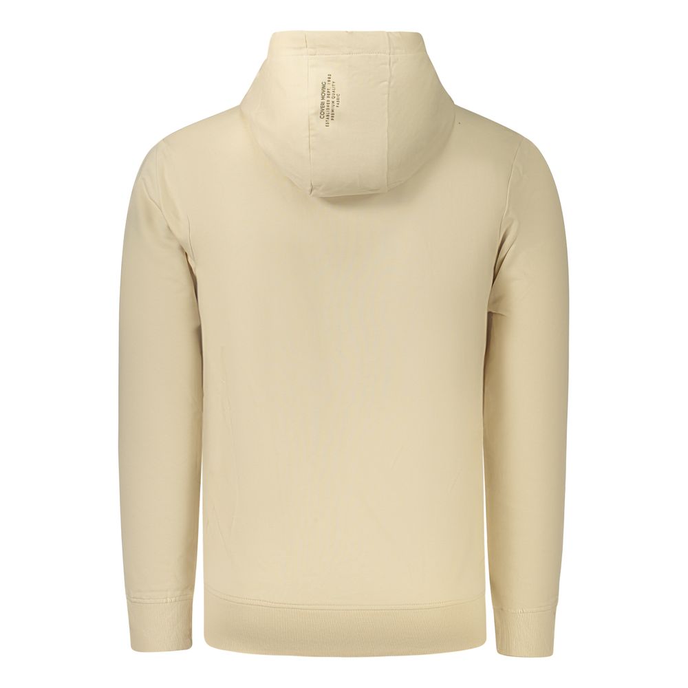 Coveri Moving Beiger Baumwoll-Kapuzenpullover für Herren