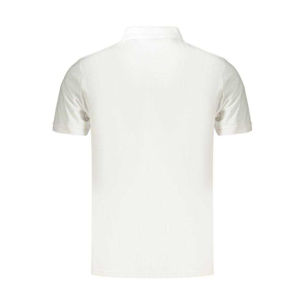 Coveri Moving Bianco Baumwoll-Poloshirt für Herren