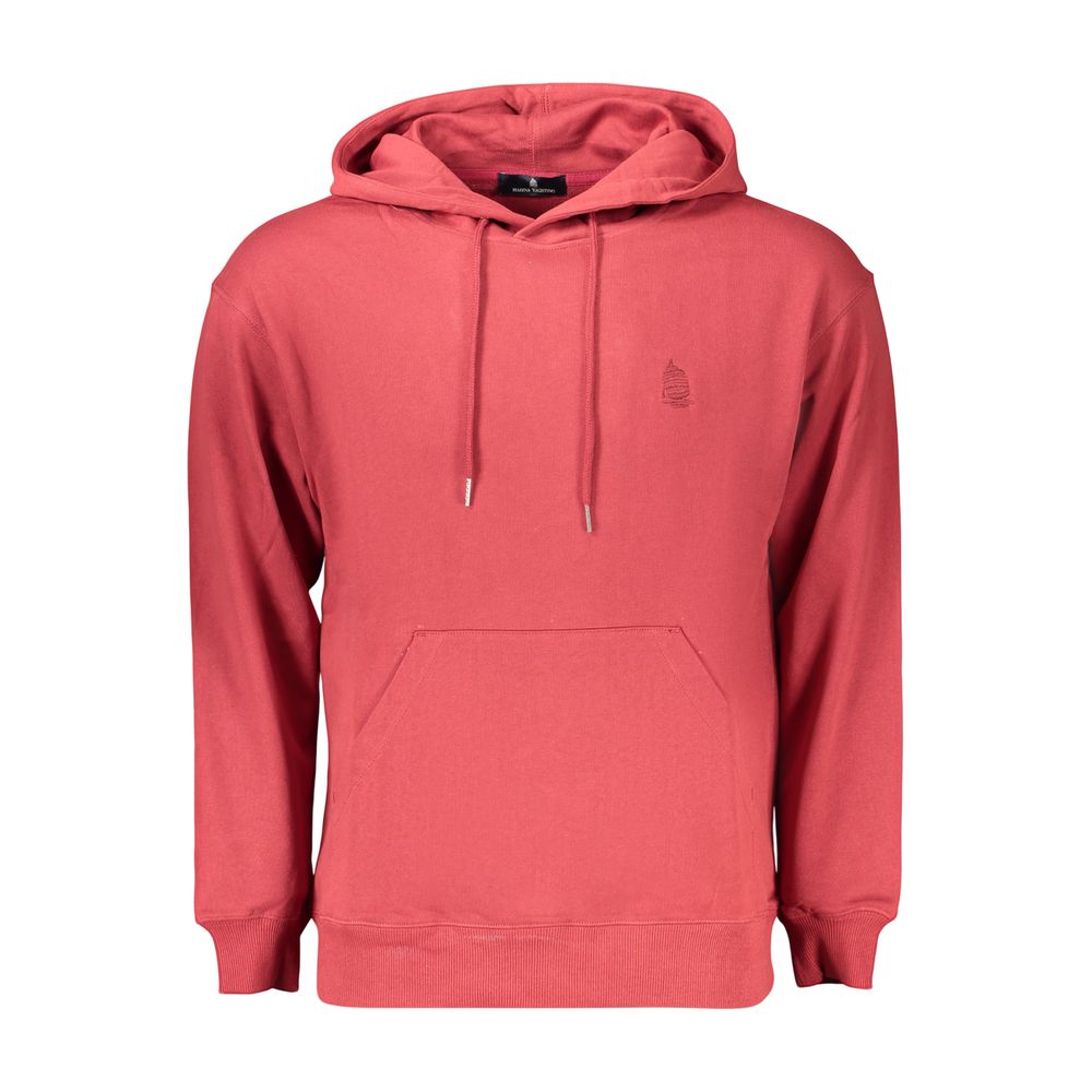 Marina Yachting Rotes Herren-Sweatshirt aus Baumwolle