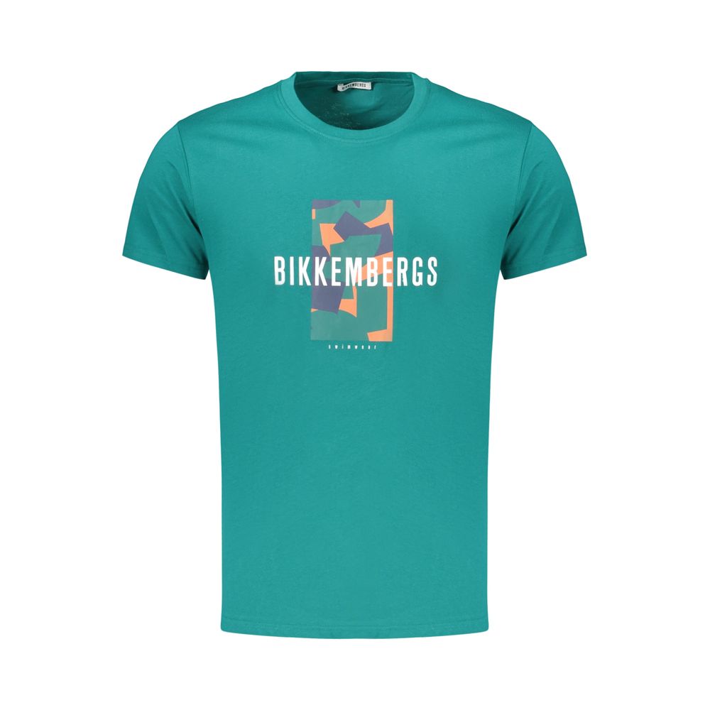 Bikkembergs Herren-T-Shirt aus Verde-Baumwolle