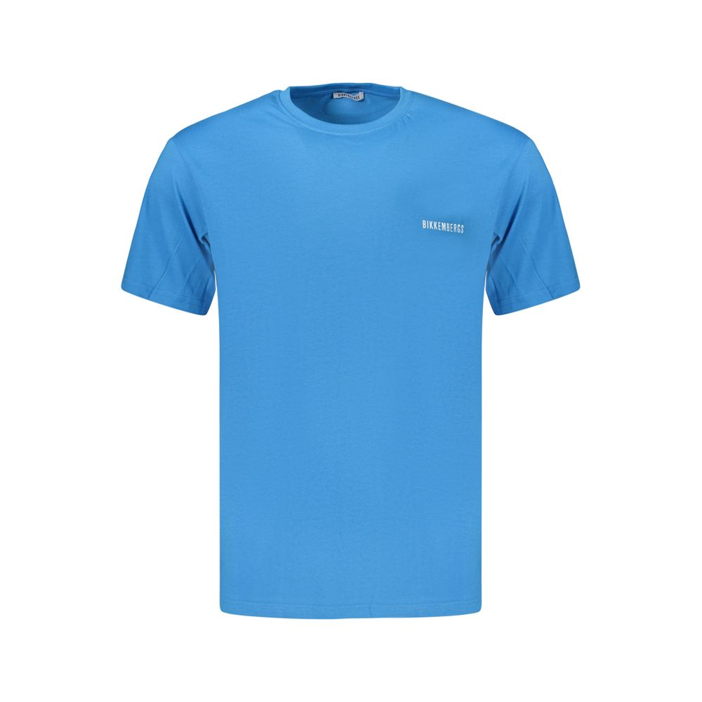 Bikkembergs Azzurro Baumwoll-T-Shirt für Herren